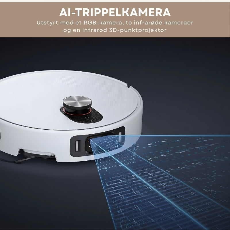 3-i-1 støvsuger- og mopperobot